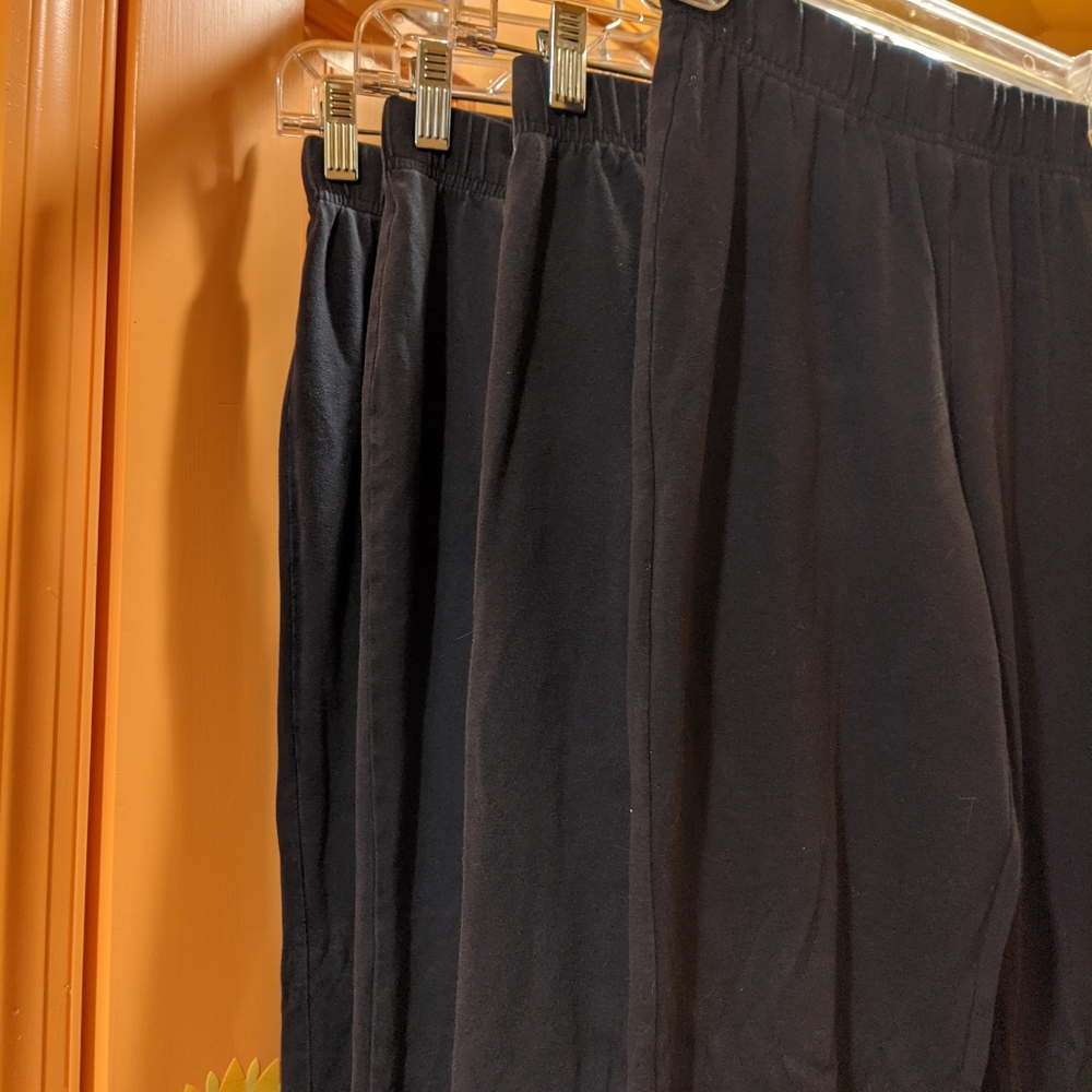 Lands' End Kids Black Yoga Pants Bundle